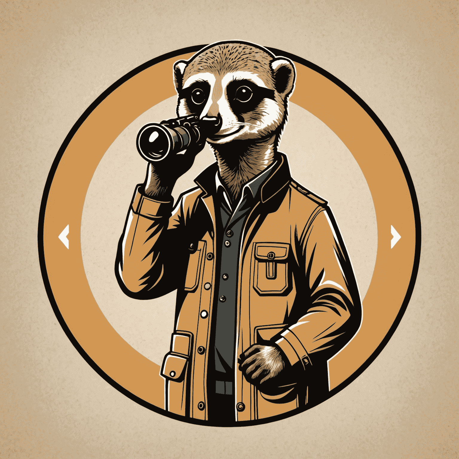 MeerkatSight logo featuring a stylized meerkat with binoculars, symbolizing foresight in supply chain management