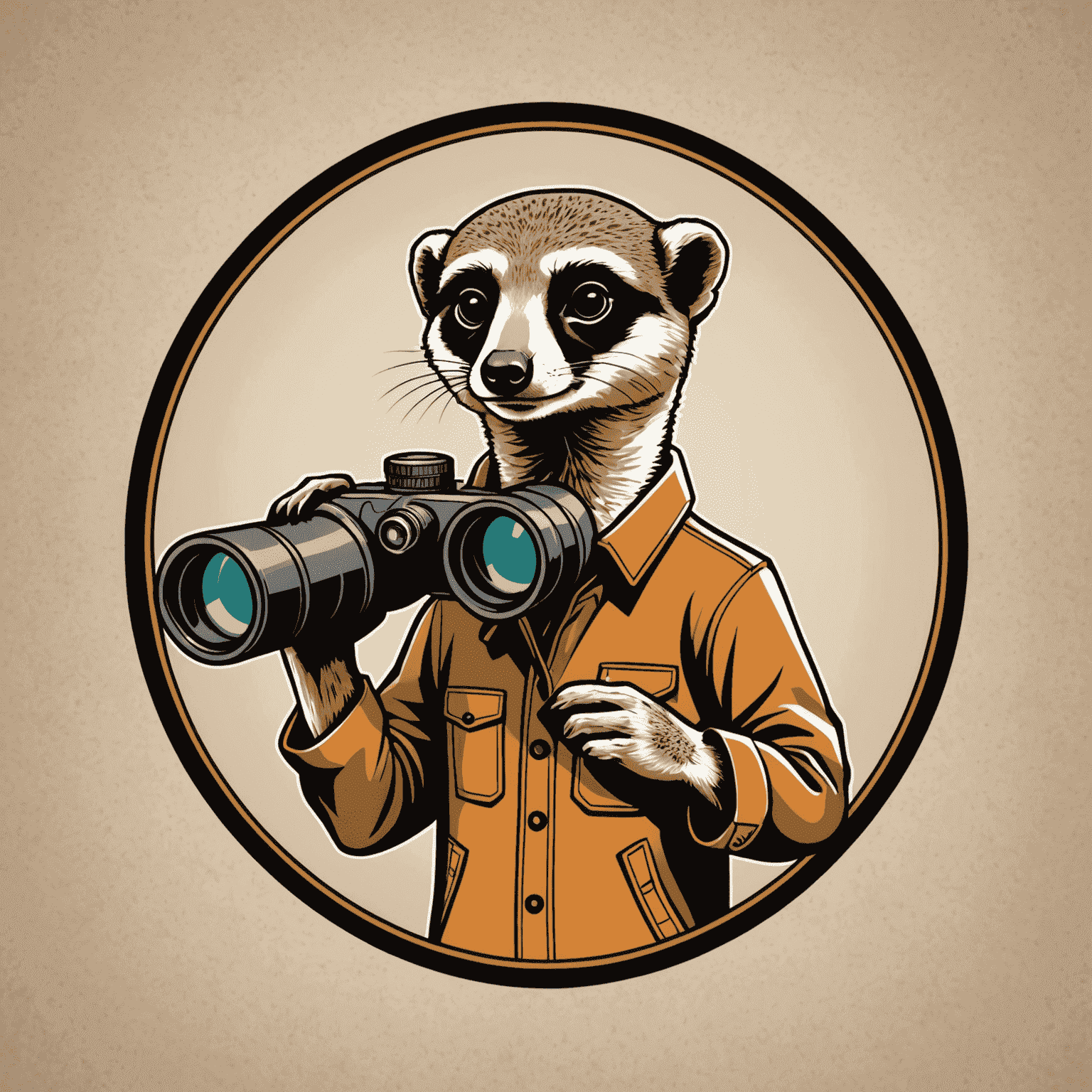 MeerkatSight logo featuring a stylized meerkat with binoculars, symbolizing foresight in supply chain management