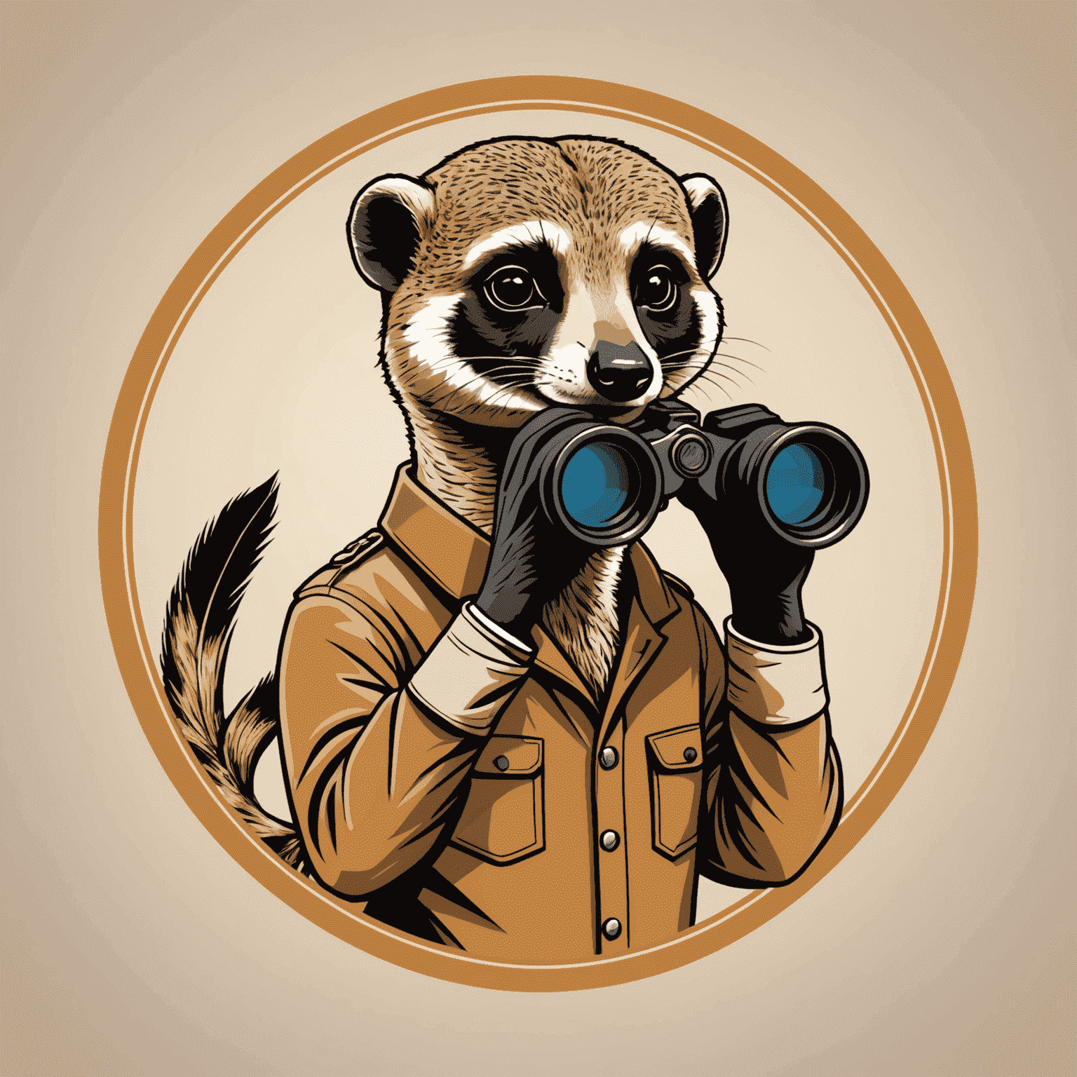 MeerkatSight logo featuring a stylized meerkat with binoculars, symbolizing foresight in supply chain management